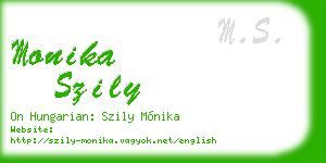 monika szily business card